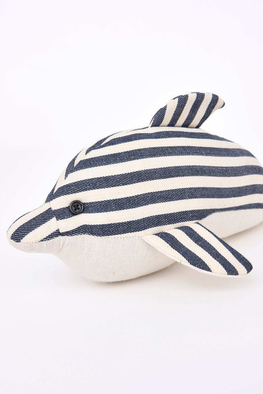 Peluche dauphin à rayures