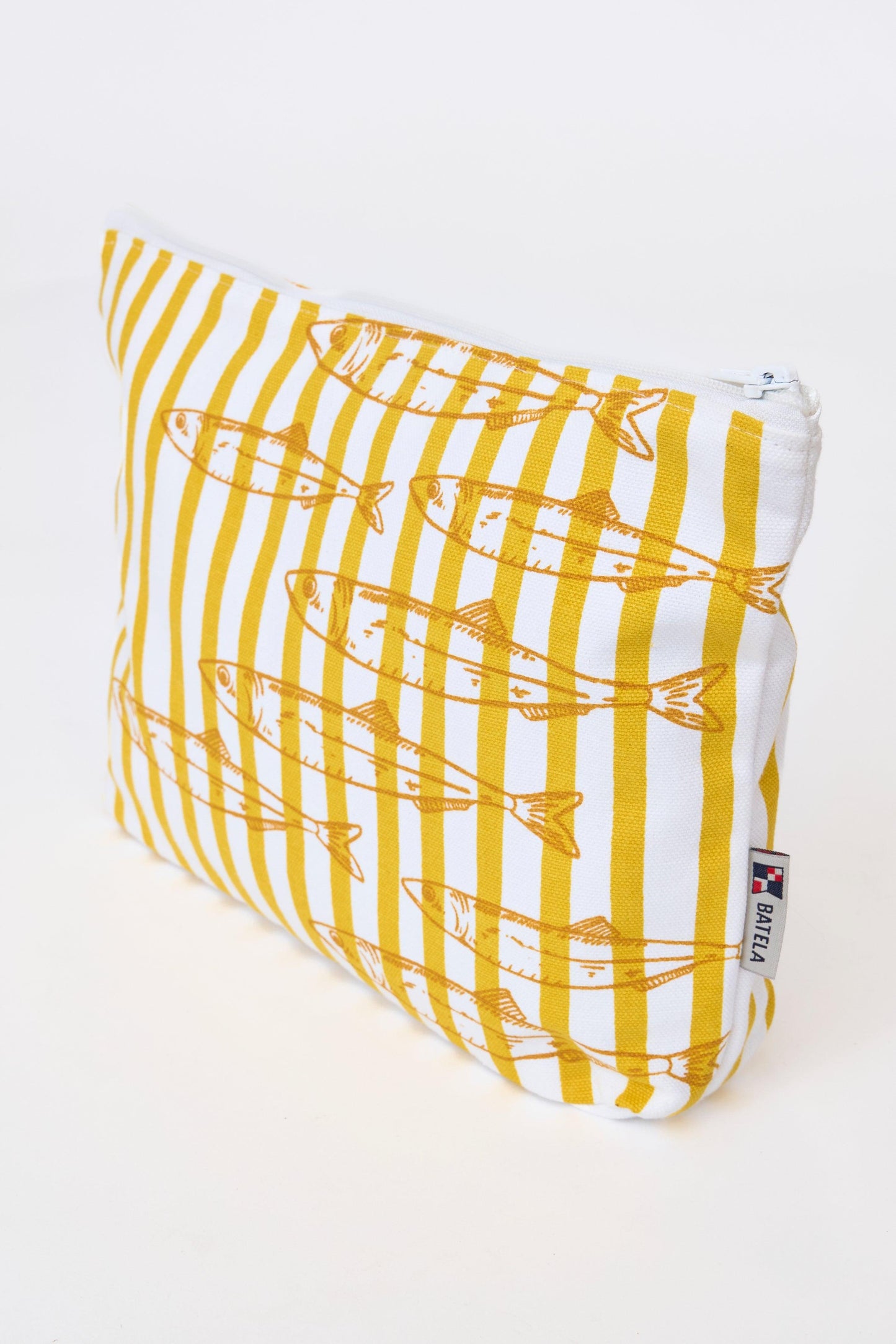 Set de 2 neceseres de algodón con peces