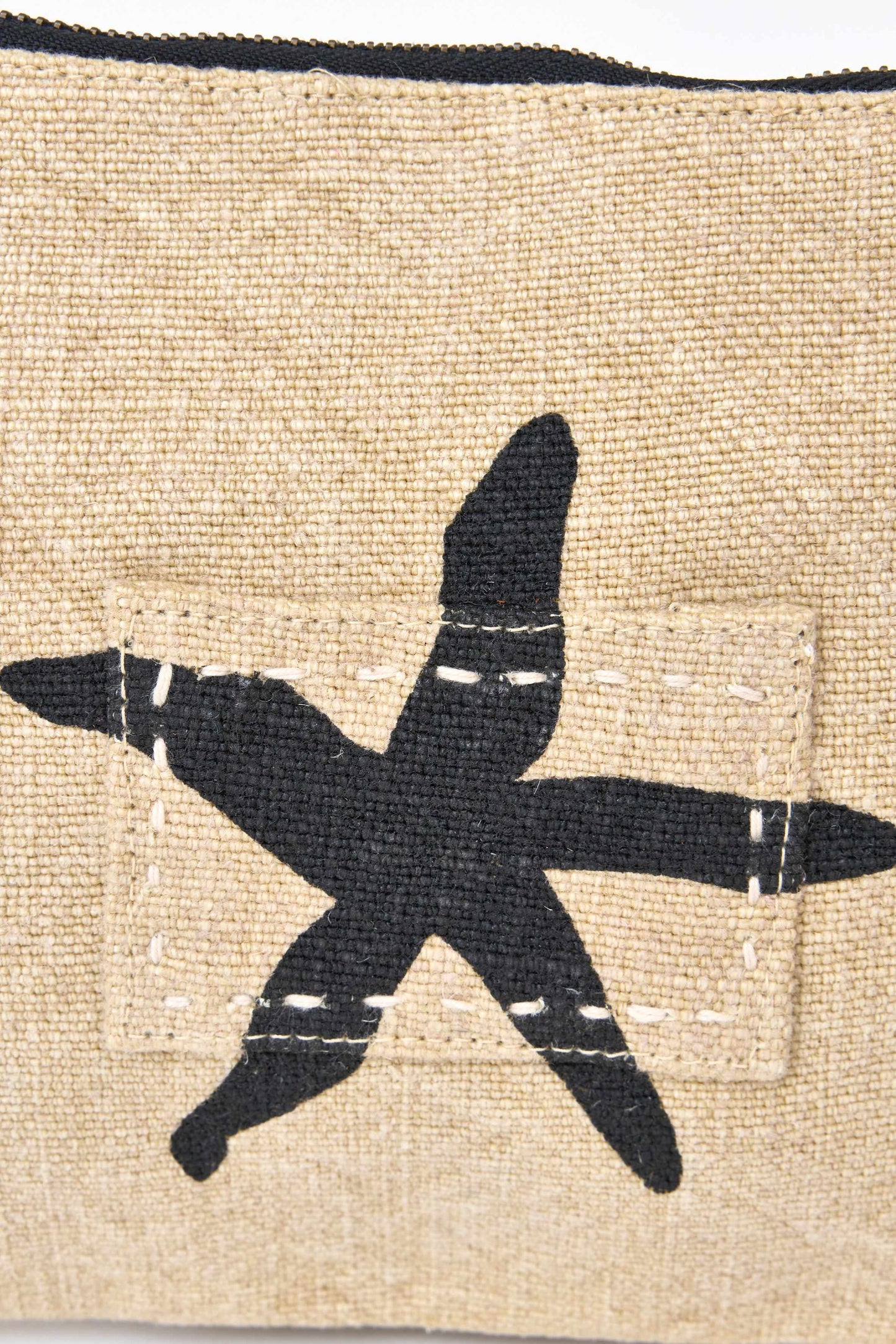 Neceser de tela con estrella de mar