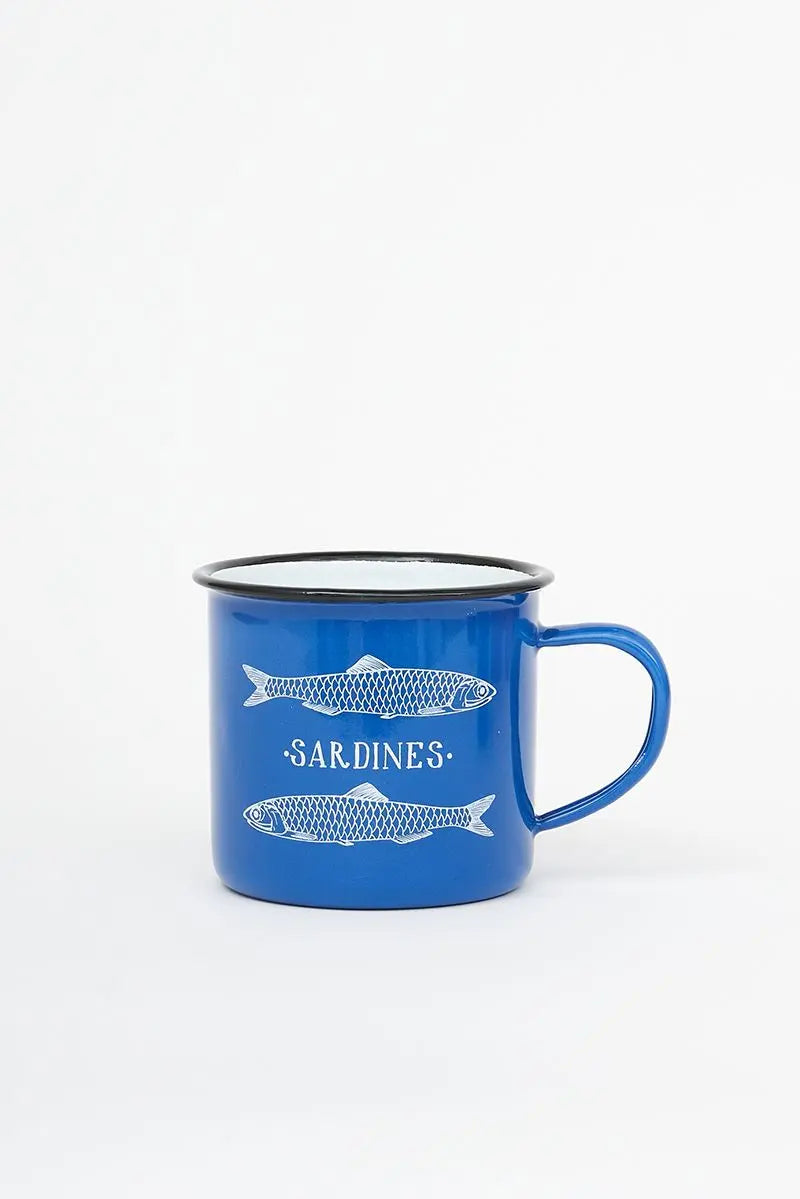 Taza de metal 'Sardines' mediana Batela