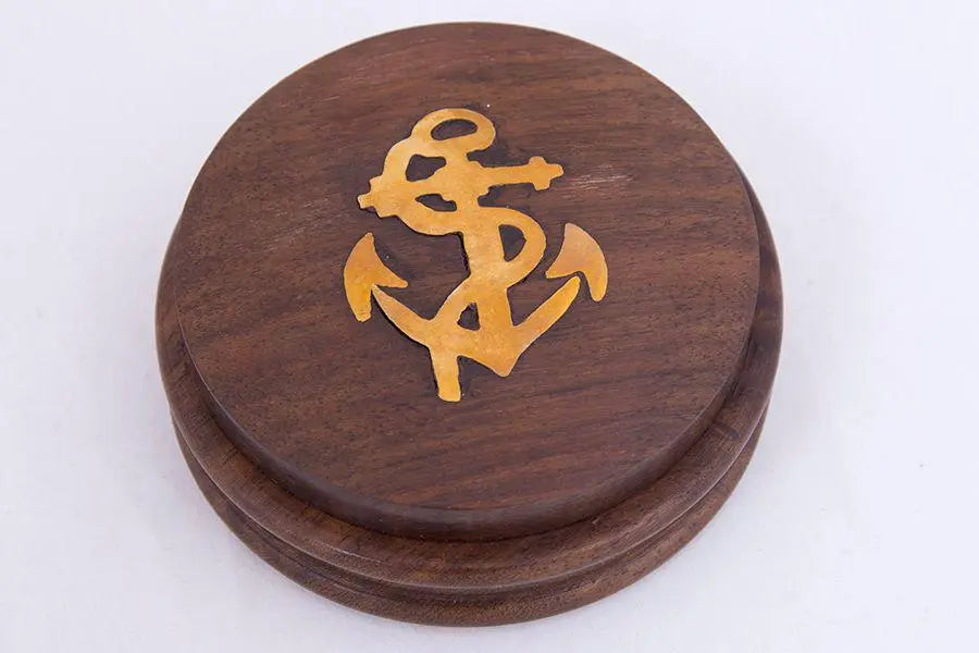 Brújula madera y latón - D976 Batela