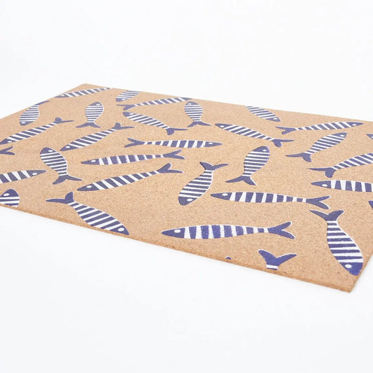 Set de 4 Salvamanteles de corcho peces - D1333 Batela