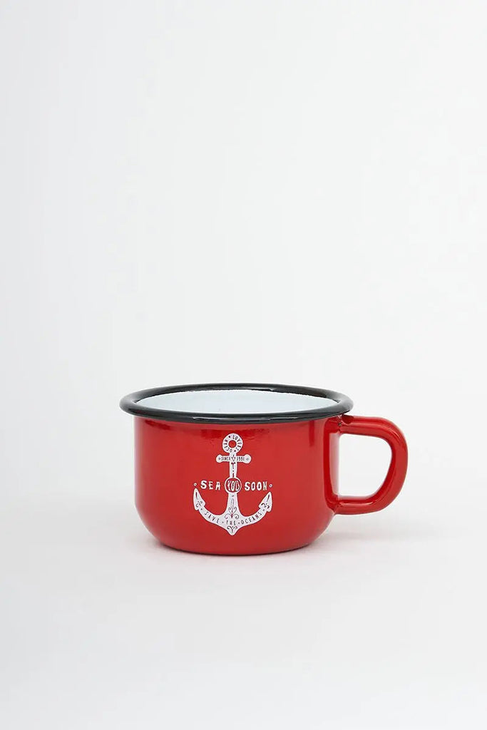 Taza mediana de metal ancla Batela