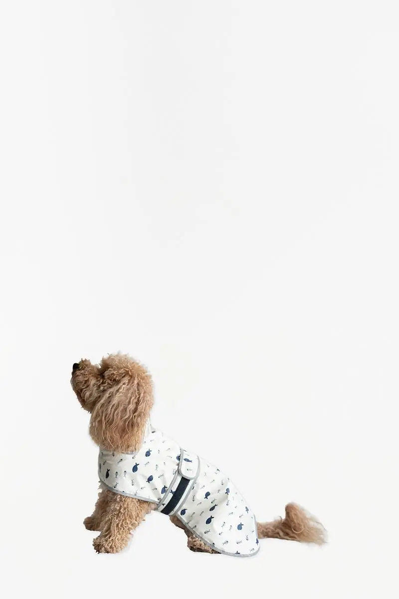 Waterproof pet coat for "fish" Size S
