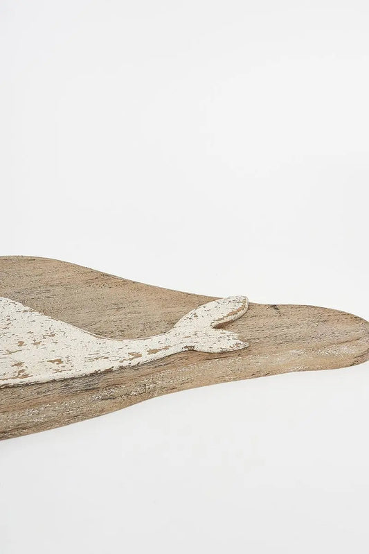 Whale wooden mural