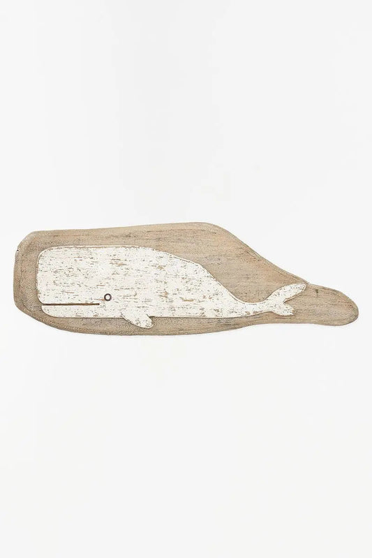 Whale wooden mural