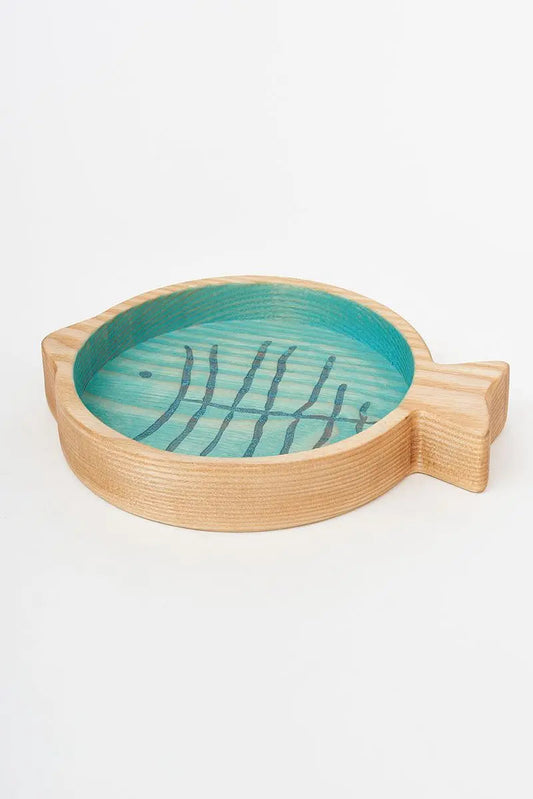 Bandeja de madera pez Batela