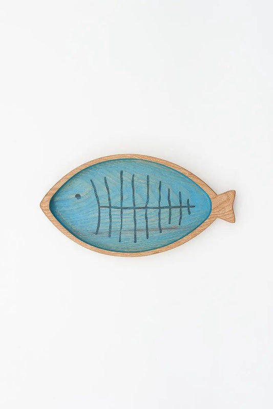 Bandeja de madera pez Batela