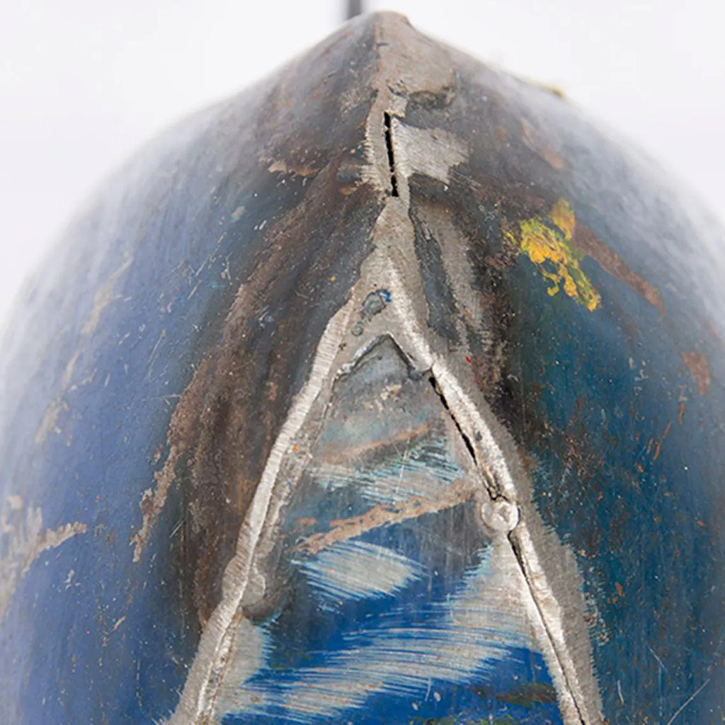 Ballena decorativa de metal reciclado azul - Batela