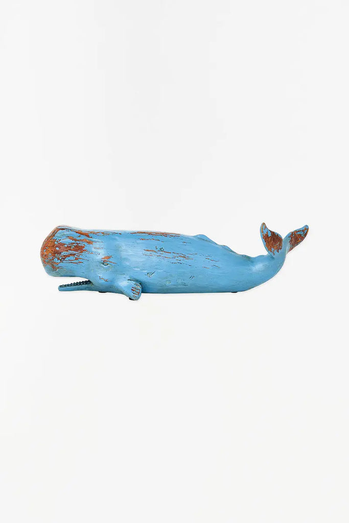 Cachalote azul en resina envejecida - D1917 Batela