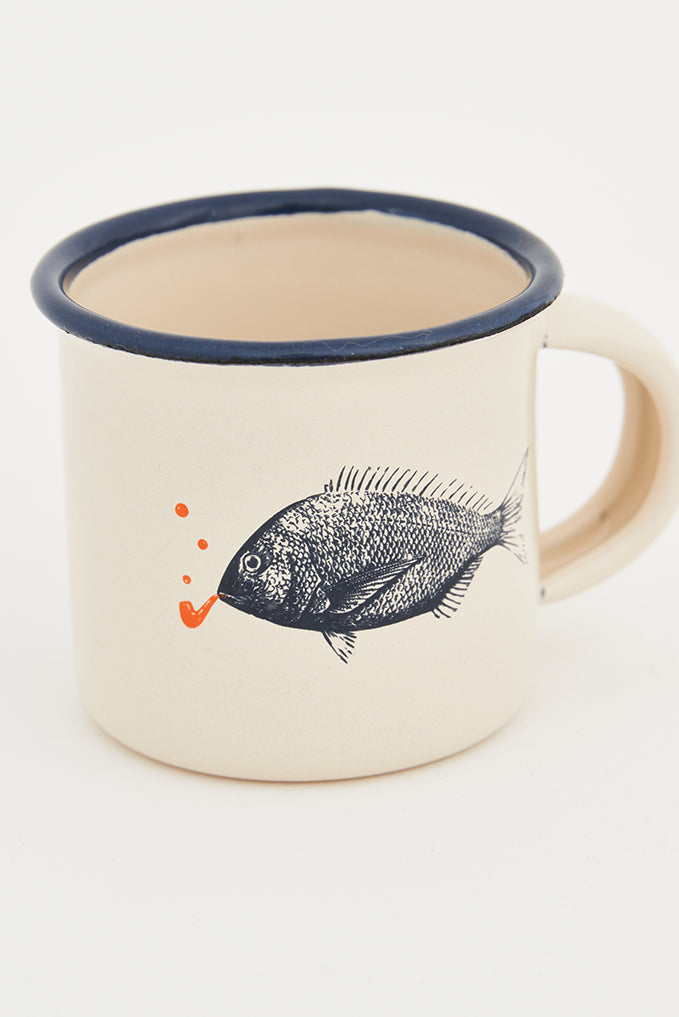 Mini Mug peces en metal esmaltado ø: 5 cm - h: 5 cm 