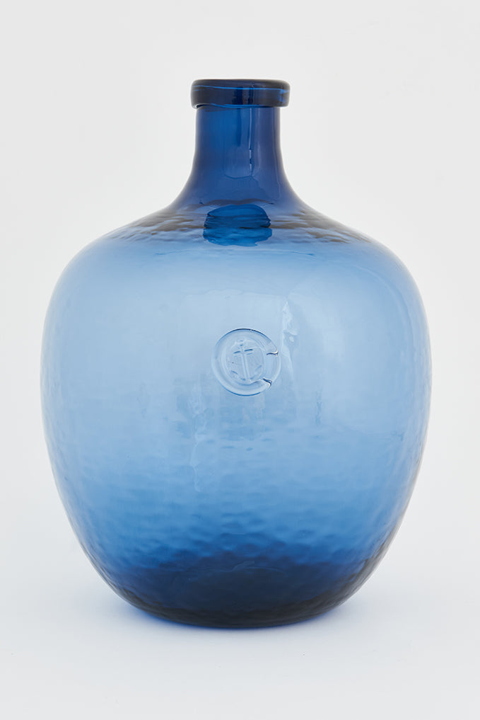 Botella de cristal con sello ancla ø: 27 cm - h: 37 cm