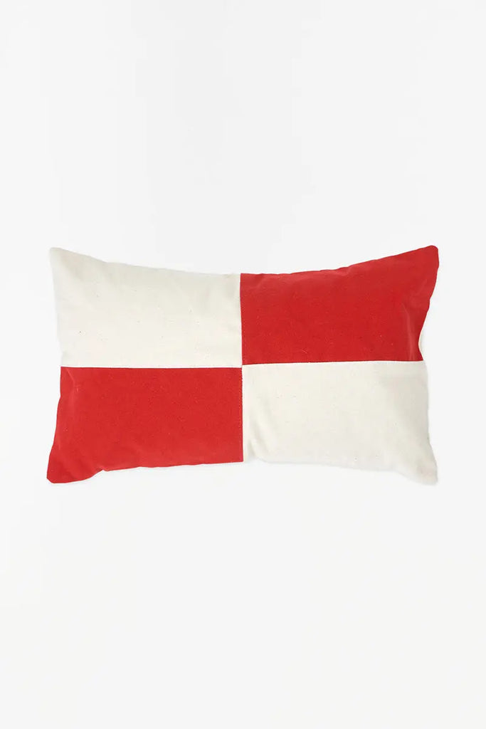 Cojín bandera blanco y rojo - D6740 Batela
