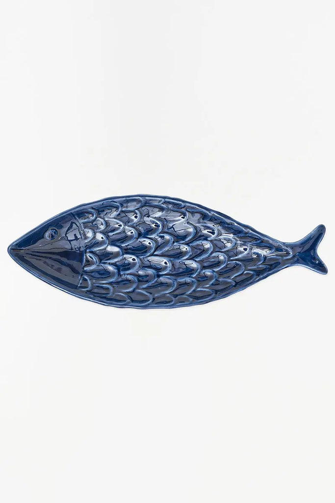 Fuente de cerámica grande "pez escamas" - D7281 Batela