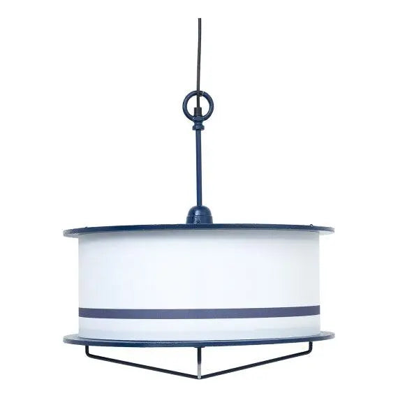 Lámpara de metal techo blanca y azul - D1231 Batela
