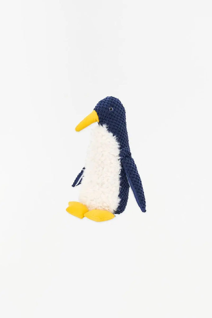 Peluche de Pingüino blanco, azul y amarillo 29 cm - D2278 Decoración Náutica Batela
