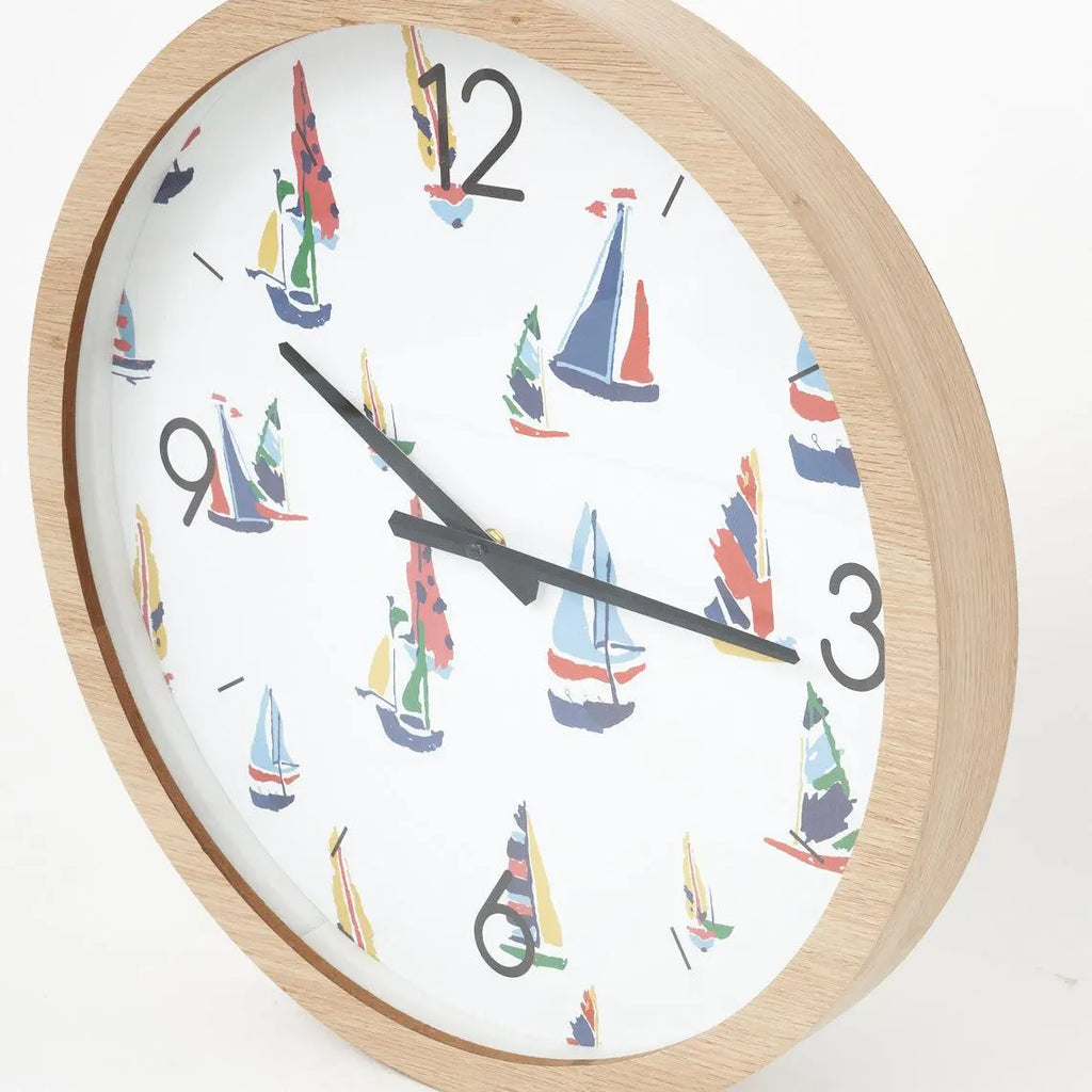 Reloj de madera "veleros" - D7397 Batela