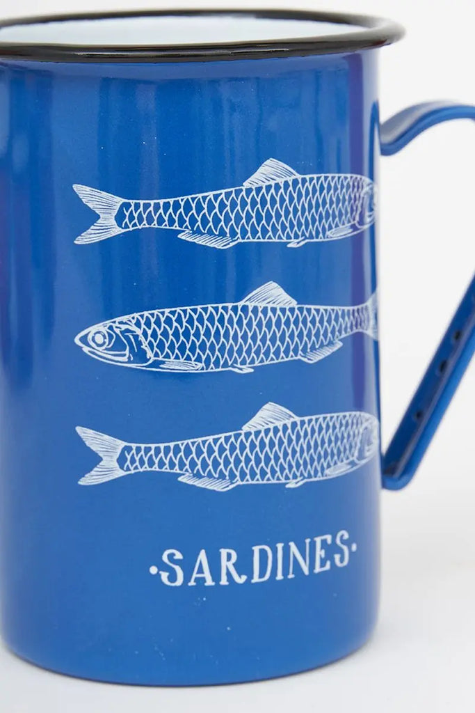 Taza larga de metal 'Sardines' Batela